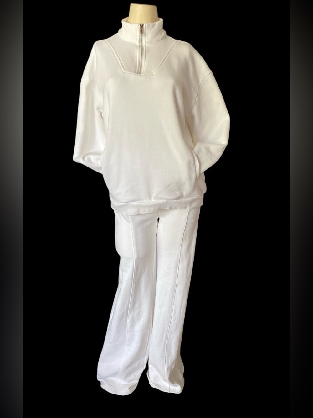 My Outfit Online wide-leg sweatsuit Lounge sets with half-zip sweatshirts Women
